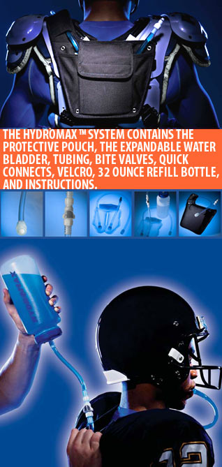 Hydromax on football pads